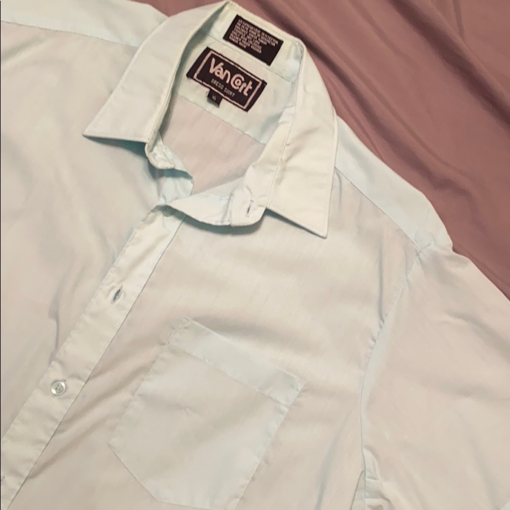 Van Cort short sleeve button up dress shirt